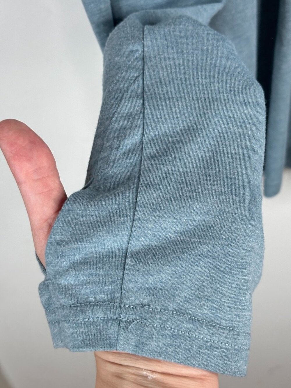 Free Fly Bamboo Shade Hoodie Hooded Shirt 3XL Long Sleeve Slate Blue Thumb Holes - Picture 4 of 10